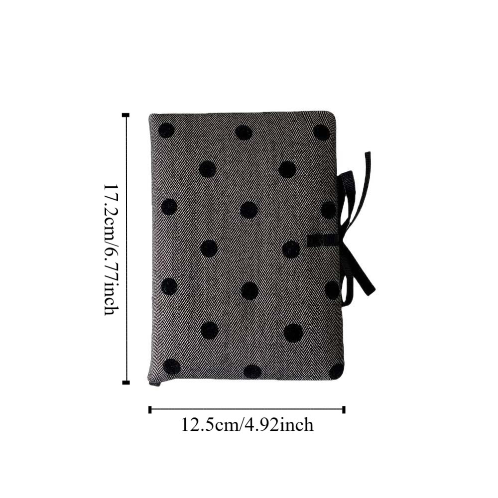 

Stationery A6 Pocket Planner Grey Round Dot Cover Mini Memo Pads Korean Style Notepad Princess Style