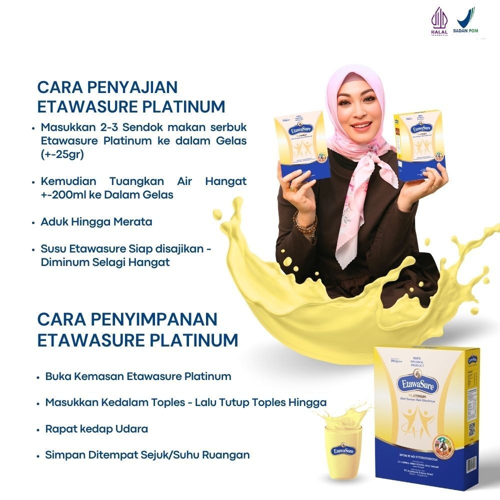 

Etawasure Platinum Susu Etawa Terapi Tulang Sendi Asam Urat Susu Kambing Etawa untuk Rematik