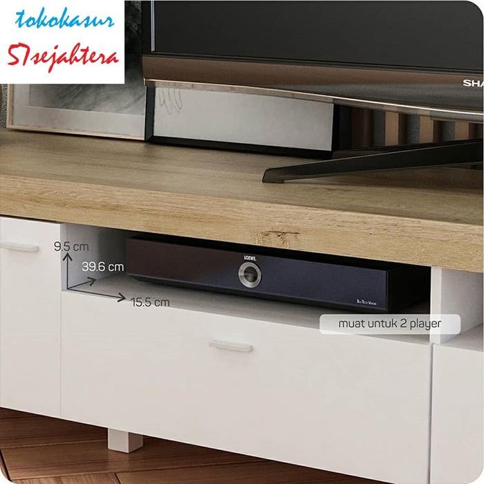 Meja TV - Benedict TV210 WHITE - Prodesign Bavarian gjah