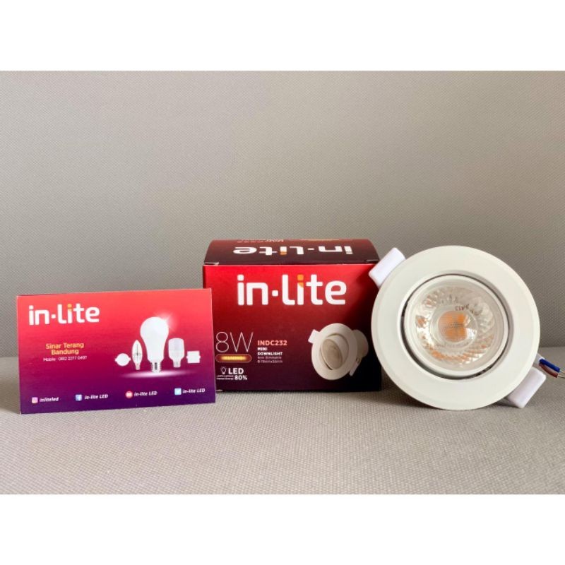 RB2233 LAMPU LED SPOTLIGHT MINI DOWNLIGHT INLITE 8W 8 WATT - INDC232