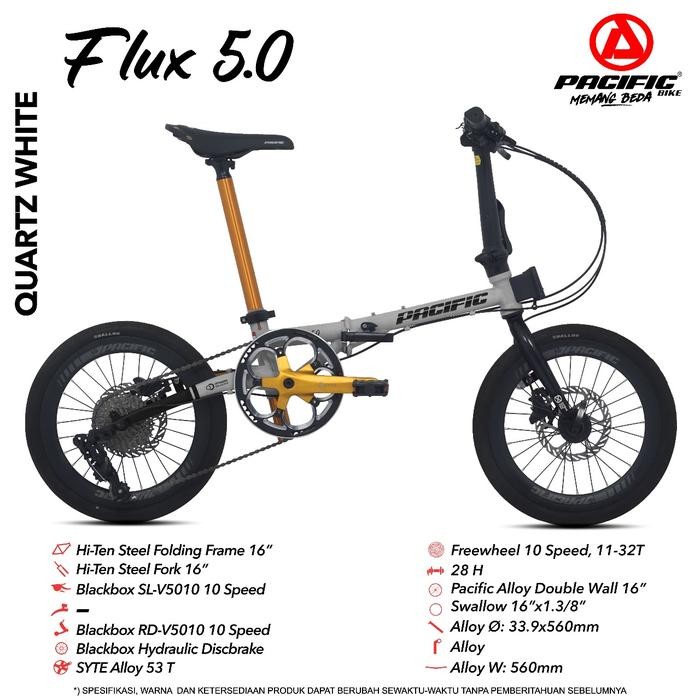 Sepeda Lipat Pacific Flux 5.0 16" Folding Bike Murah