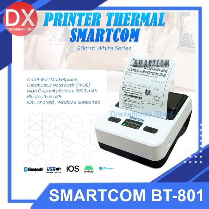 Printer Thermal 80Mm Usb Bluetooth Smartcom Bt-801