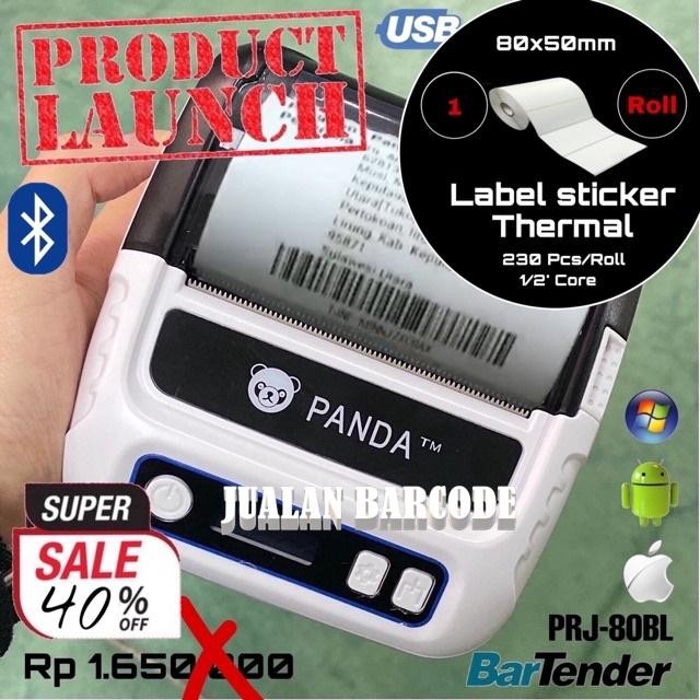 Panda Prj-B80B Printer Cetak Online Shop - Printer Usb + Bluetooth