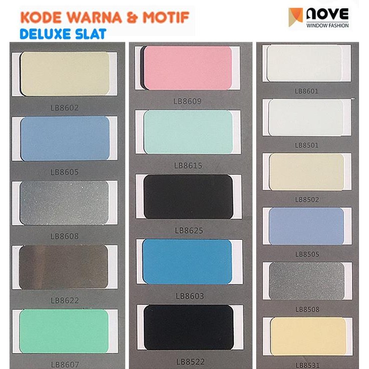 Nove Alumunium Blinds - Tirai Gulung Alumunium - Tirai Minimalis
