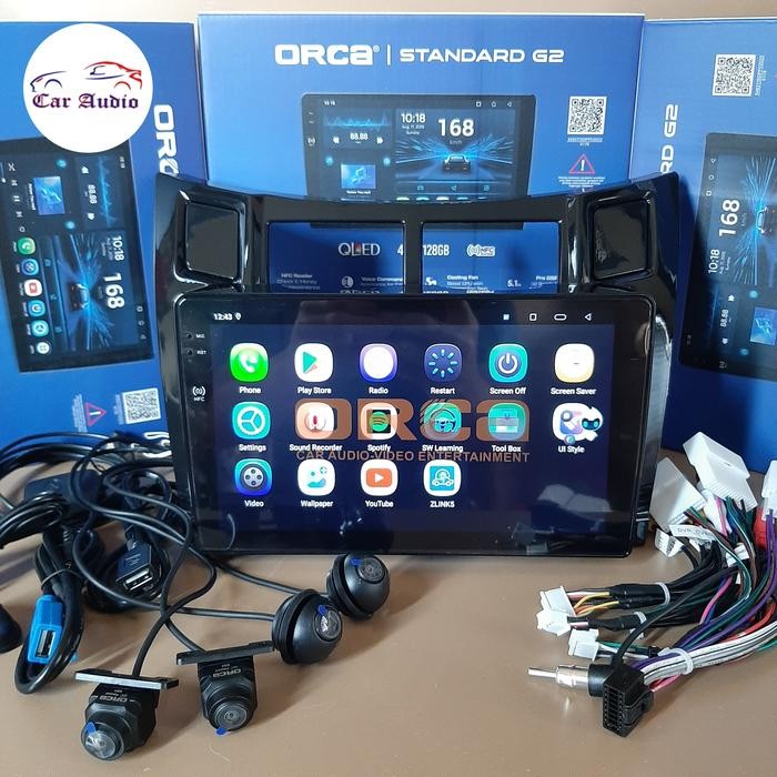 Terlaris Paket Head Unit Android Orca + 360 Camera Toyota Yaris 2006 - 2013 Yaris Bakpao Android