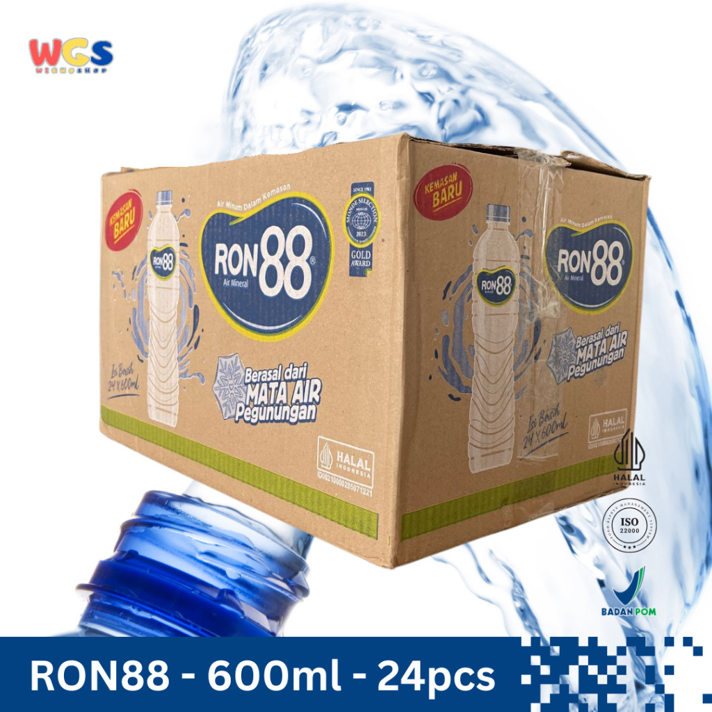 

READYY! RON88 Air Mineral Botol 600ml (24 pcs) Kesegaran Pegunungan dalam Setiap Tetes