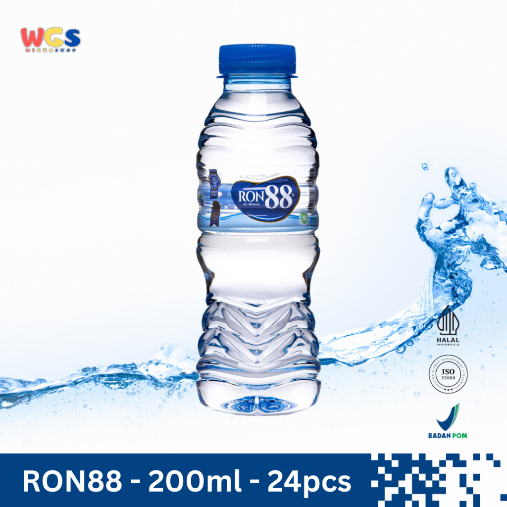 

READYY! RON88 Air Mineral Botol 200ml (24 pcs) Air Pegunungan Murni dalam Kemasan Praktis