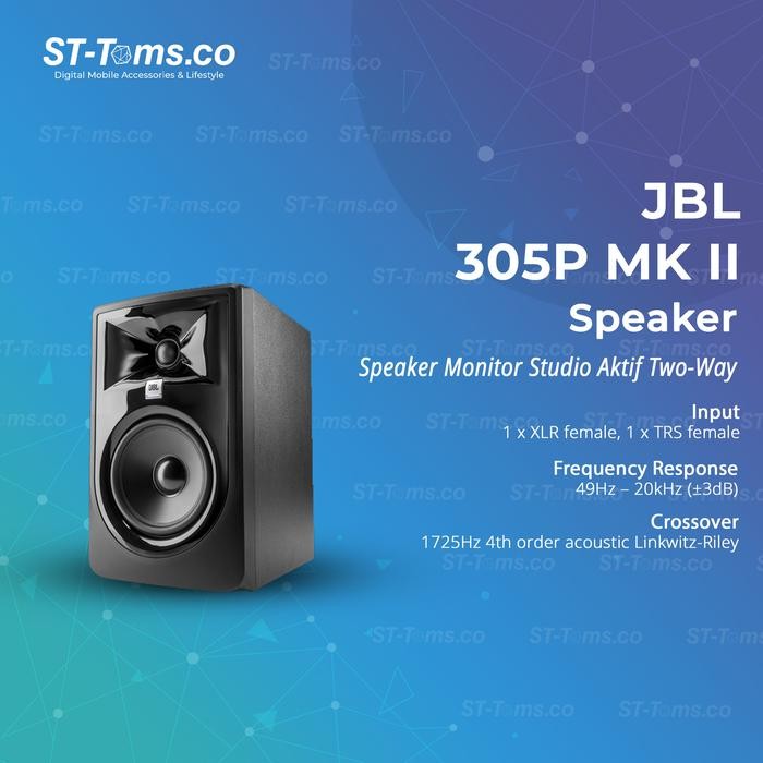 Diskon Jbl 305P Mkii / 305 P Mk2 Speaker Monitor Studio Speaker Aktif Two-Way 5" (12.7 Cm)