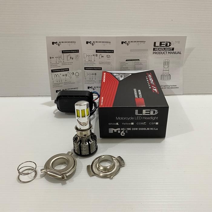 Diskon Lampu Depan Led 6 Sisi Ride It Putih
