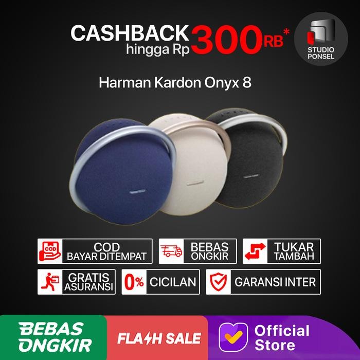 Diskon Harman Kardon Onyx Studio 8 Bluetooth Speaker Portable