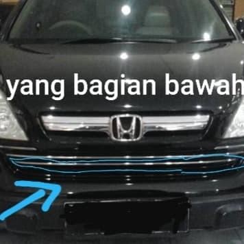 List Grill Vernekel Chrome Bawah Honda Crv Re Gen 3 2007-2009 Garansi Original Asli