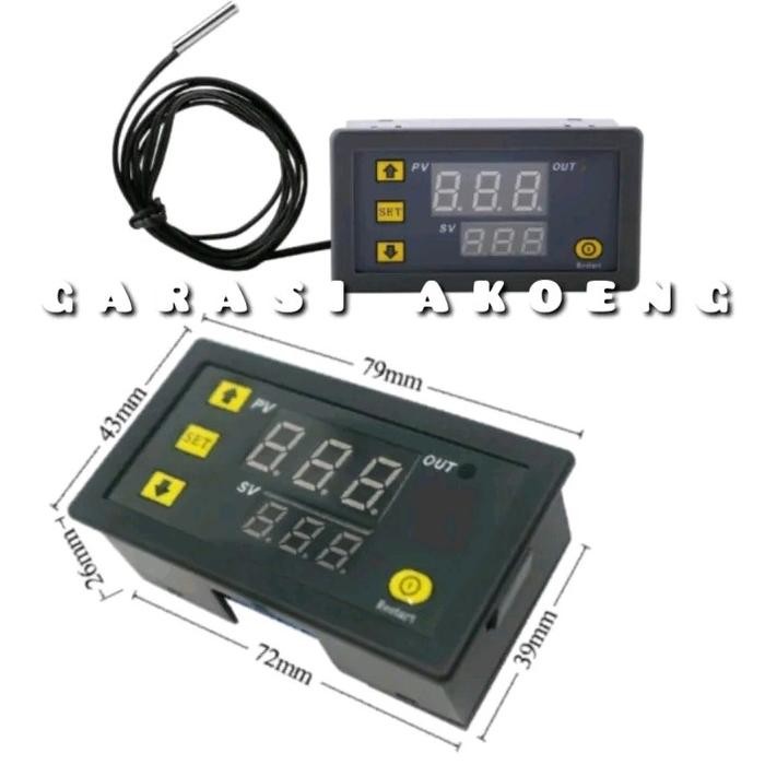 PREMIUM Thermostat Digital Pengukur Suhu AC Kipas Radiator Mobil Thermoswitch Switch Saklar