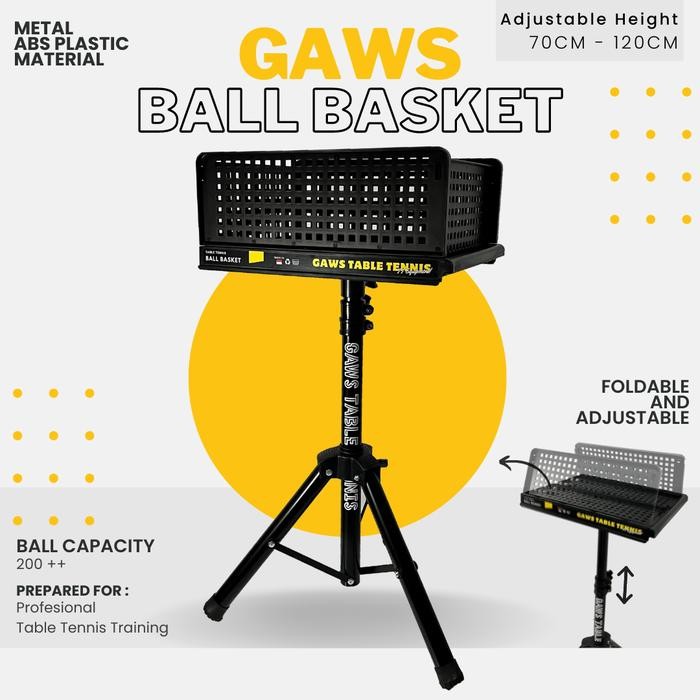 PREMIUM Keranjang bola banyak pingpong tenis meja lipat ball basket