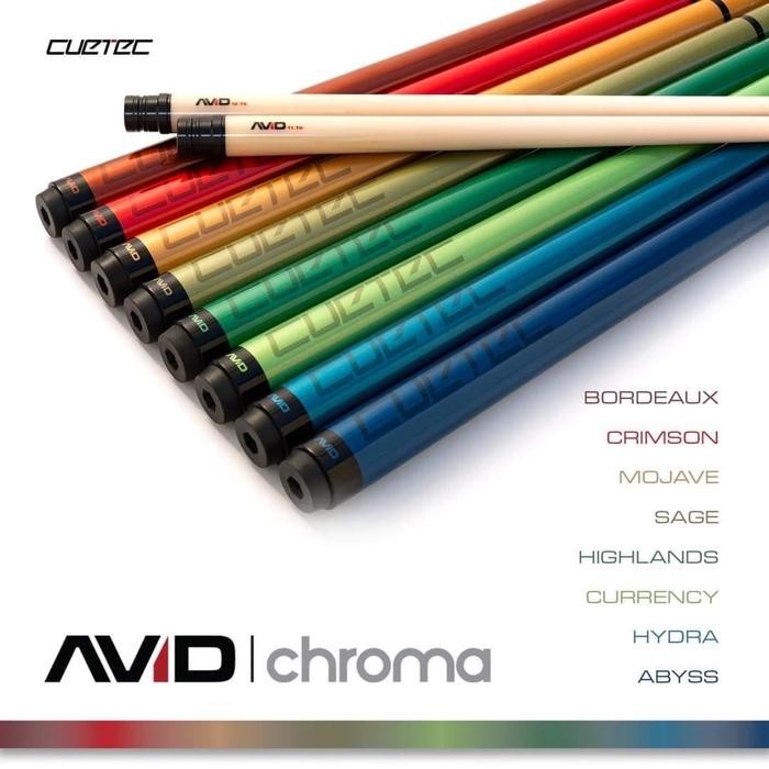 PREMIUM STIK BILLIARD CUETEC AVID CHROMA SHAFT KAYU