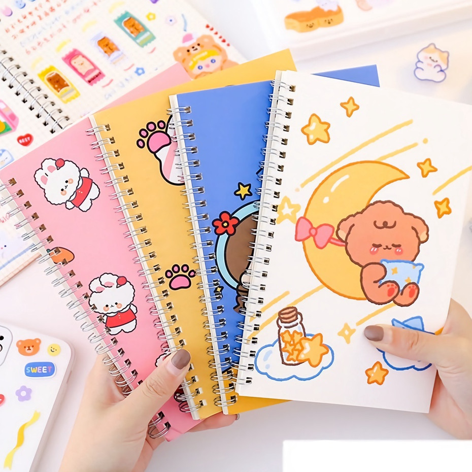 

BARU APEN BUKU CATATAN NOTEBOOK A5 60 LEMBAR DIARY TULIS AESTHETIC MOTIF KARTUN GAYA RETRO GARIS