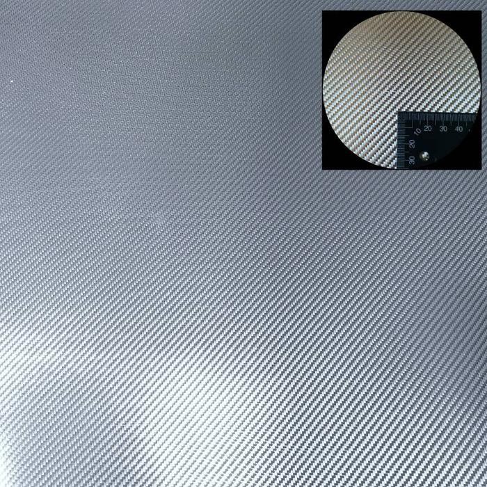 PREMIUM Carbon Kevlar Silver Bahan Serat Karbon Kevlar Silver Putih Texalium