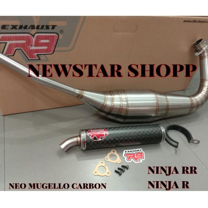 PREMIUM knalpot R9 ninja rr r neo new mugello carbon full system original pnp