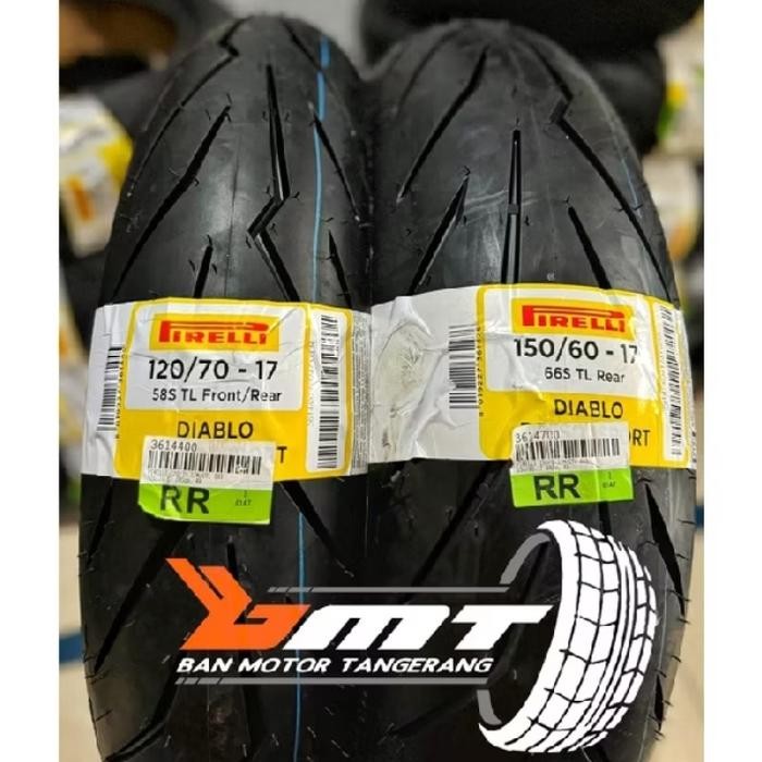 PREMIUM Paket Ban Pirelli Diablo Rosso Sport 120/70 & 150/60-17