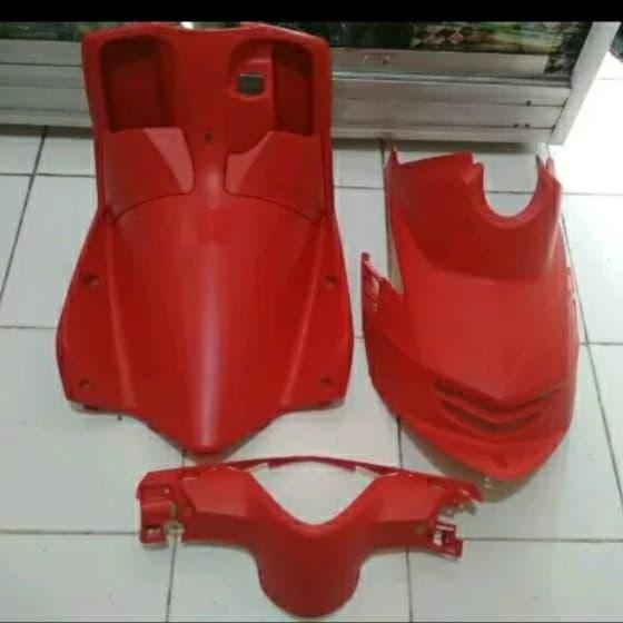 PREMIUM COVER KONTAK DEK BAWAH JOK BATOK BELAKANG MIO SOUL MERAH ORIGINAL YGP