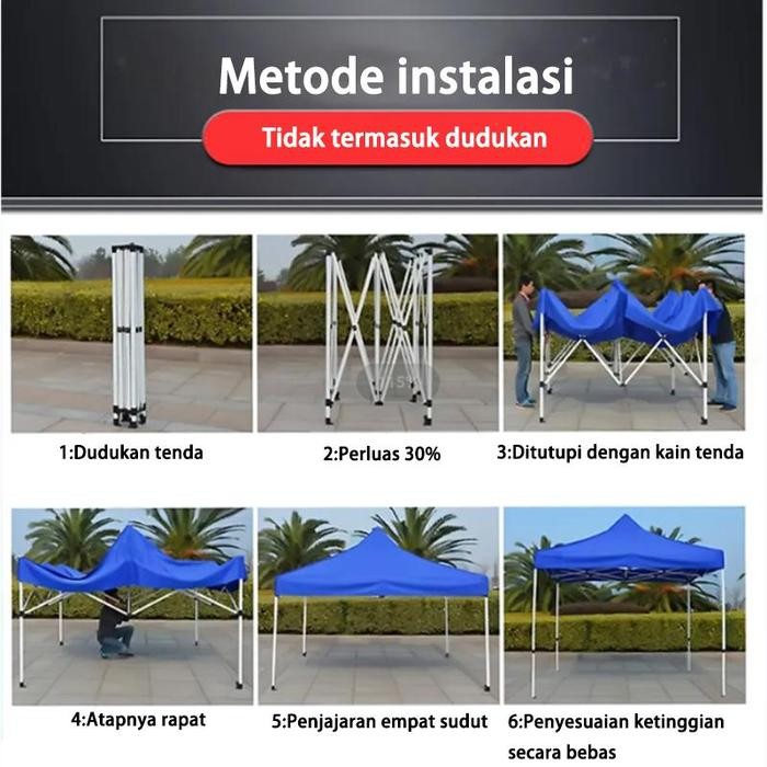 PREMIUM Terpal Atap Tenda Atap Tenda Lipat tenda jualan bongkar pasang 3x3 tenda jualan tenda lipat