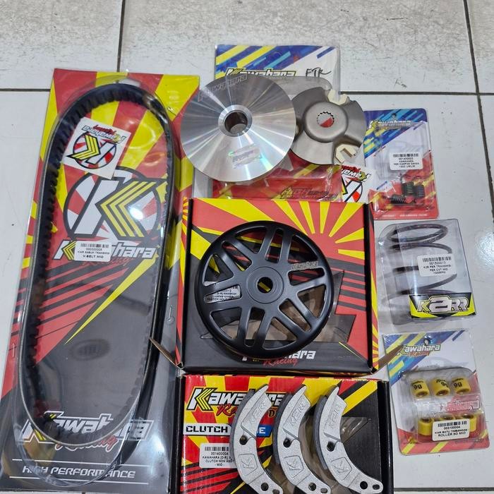 PREMIUM PULLEY CVT SET SEPAKET YAMAHA MIO FINO NOUVO KAWAHARA RACING FULL SET
