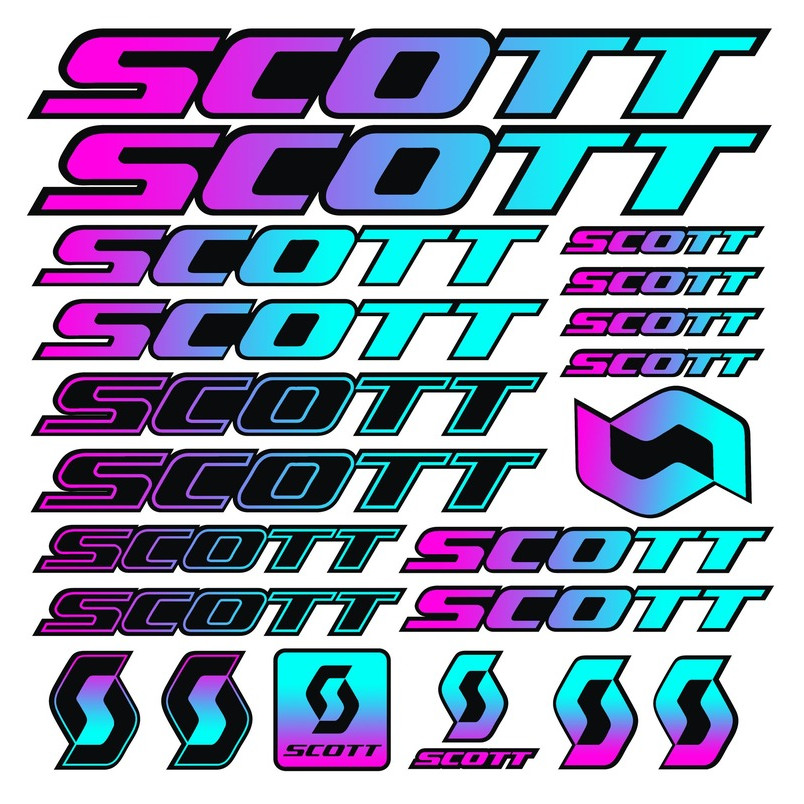 Stiker Mobil Cocok untuk Scott Rangka Sepeda Mtb Bmx Balap Jalan Stiker Vinil Berongga Grafis Stiker