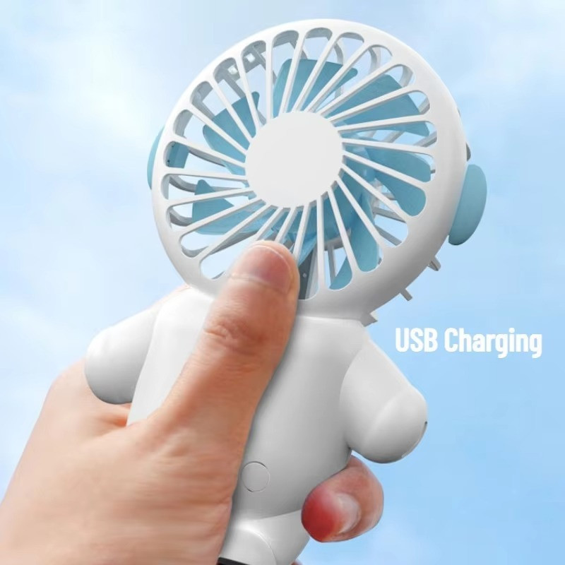 Astronaut Portable Handheld Desktop Fan Mini Usb Small Fan Spaceman Charging Portable Fans