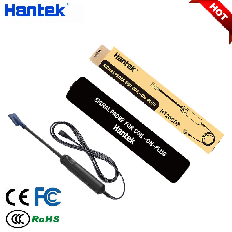 Bentuk Gelombang Pengapian Mesin Mobil dari Probe Pengapian Independen Hantek HT20COP Digunakan deng