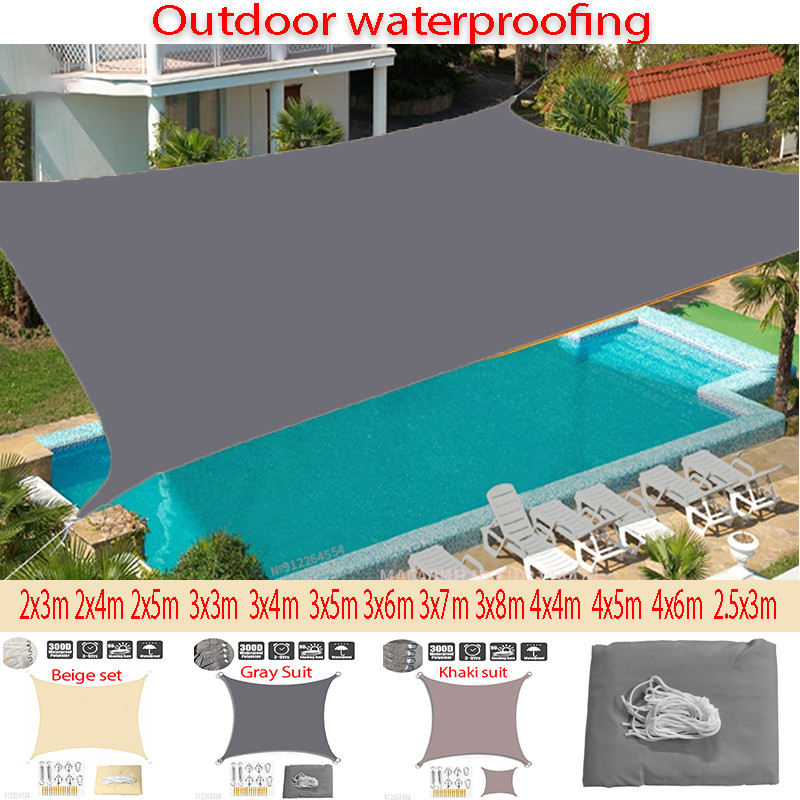 Outdoor Oxford Kain Tahan Air Kerai Kerai Kerai Tahan UV Kerai Tahan Air Tenda Taman Bayangan Tenda 