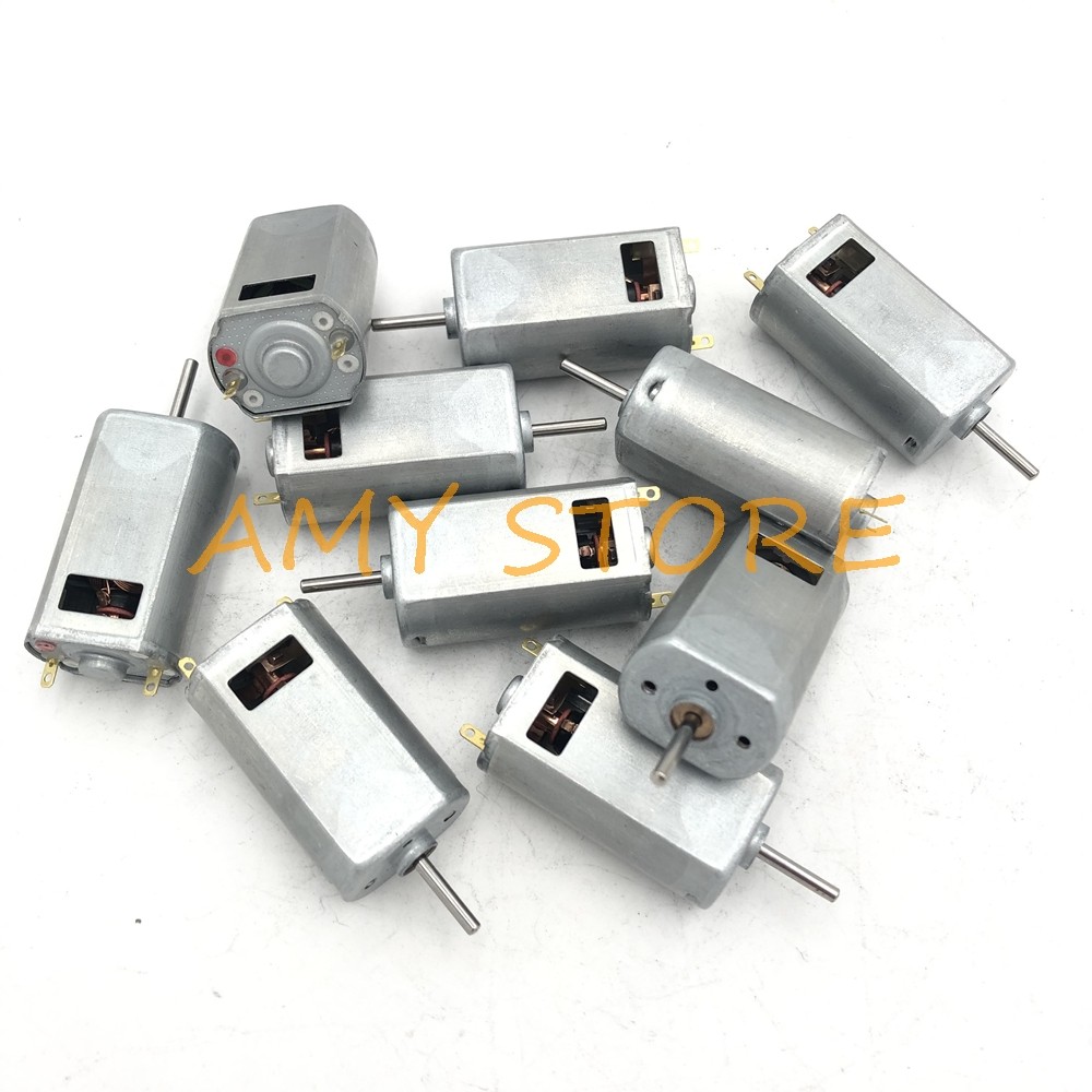 10 Buah 180 Sikat Karbon Daya Magnetik Kuat DC 3-9V 7.2V 23800RPM Pesawat Model Motor Kecepatan Ting