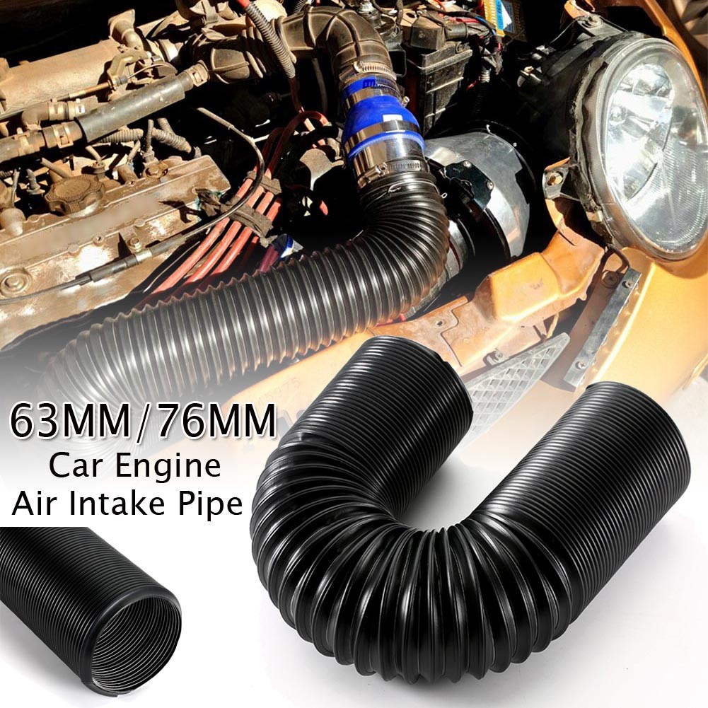 1M 63/76Mm Mesin Mobil Selang Udara Fleksibel Pipa Masuk Udara Tabung Selang Masuk Filter Udara Mobi