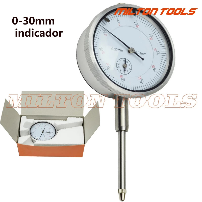 0-30Mm Dial Indicator Dial Gauge Dial Tester 0.01Mm Shock Proof Dial Gauge Indicator Alat Instrumen 