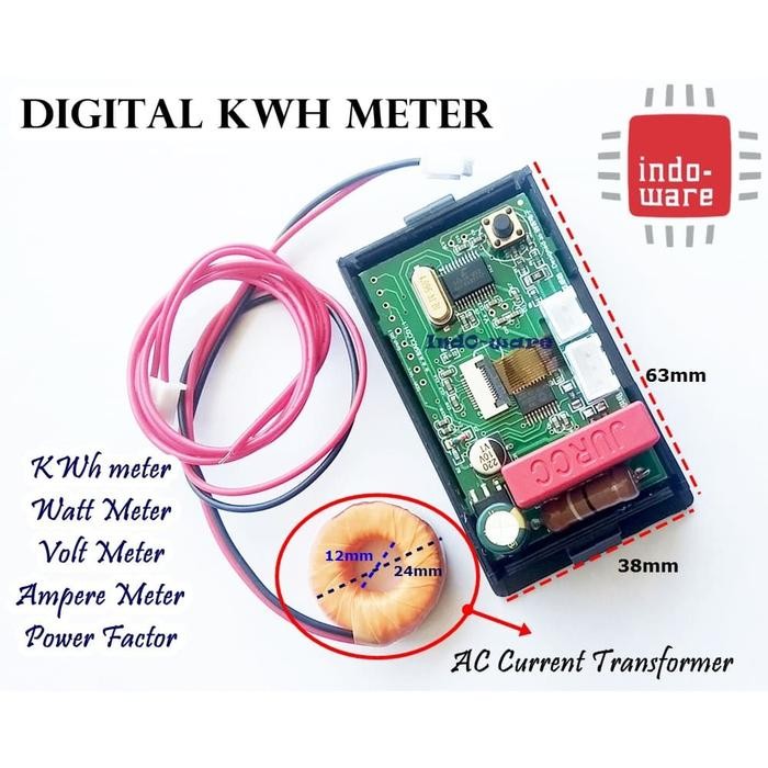 Digital Panel Power Monitor Watt Meter Voltage Kwh Voltmeter Ammeter