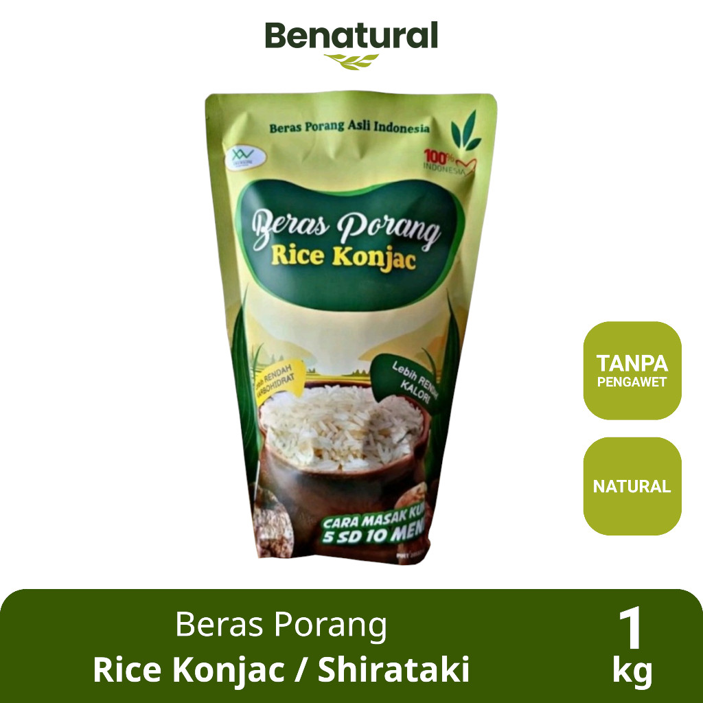 

SANS Beras Porang Rice Konjac 1kg - Shirataki / Konjac Rice