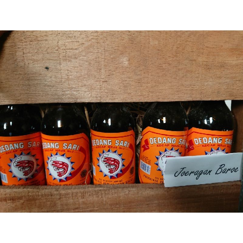 

SANS Kecap udang sari oedang sari manis sedang botol besar 600 ml label oranye