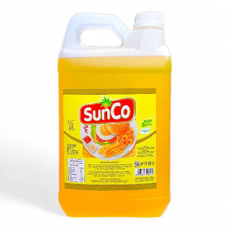 

SANS Ga Jaman Pake Minyak Yang Cepat Hitam: SUNCO JERRY-CAN 5 LITER Jerigen Minyak Goreng Sawit