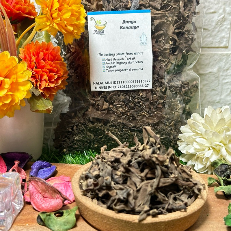 

SANS Bunga Kenanga Kering Herbal 100 Gram - Rempah Bu Risma
