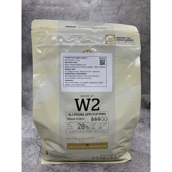 

SANS Callebaut White Chocolate Couverture Coklat Putih