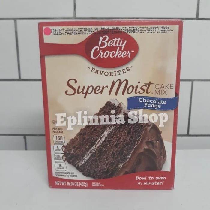 

SALE !!! BETTY BETY CROCKER SUPER MOIST CHOCOLATE FUDGE CAKE MIX 432 GR READYY