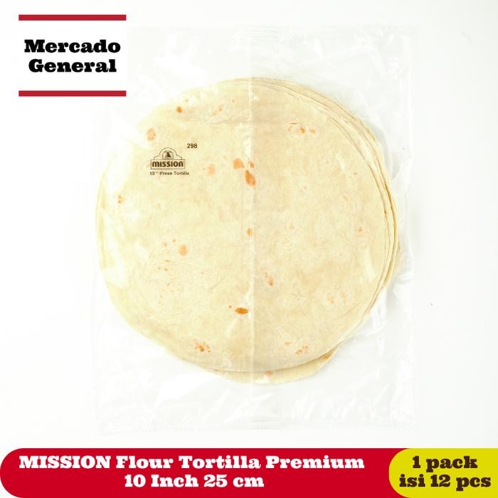 

SALE !!! MISSION FLOUR TORTILLA PREMIUM 10 INCH 25 CM (1 PACK ISI 12 PCS) READYY