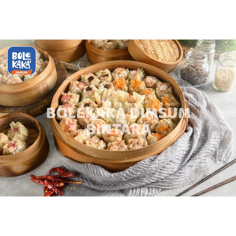 

DIMSUM MIX BOLEKAKA DIMSUM BINTARA - MIX A ( MINIM ORDER 50 PCS ) TERLARIS