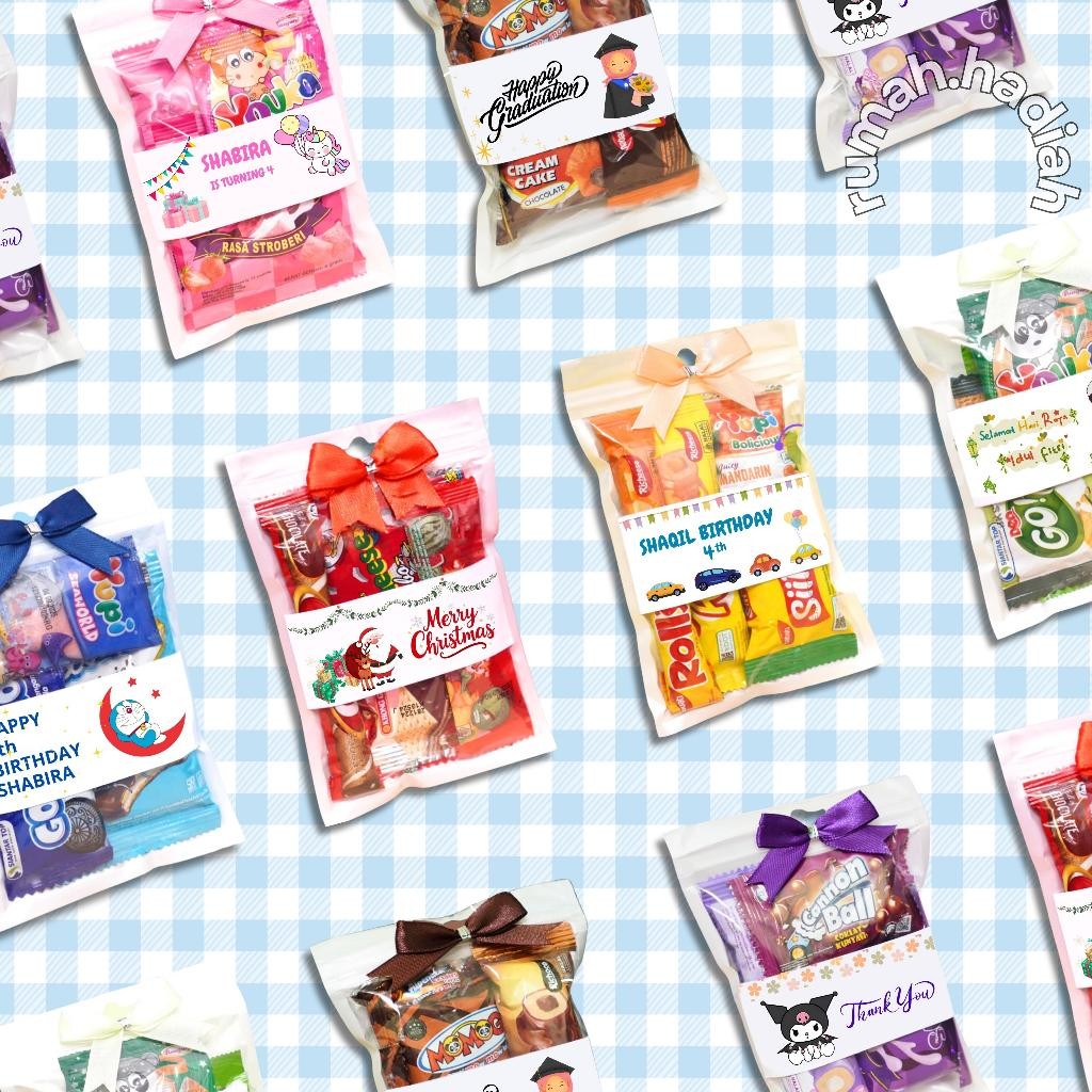 

MINI GIFT SNACK ULANG TAHUN TERMURAH / MINI HAMPERS TANPA MINIMAL ORDER TERLARIS