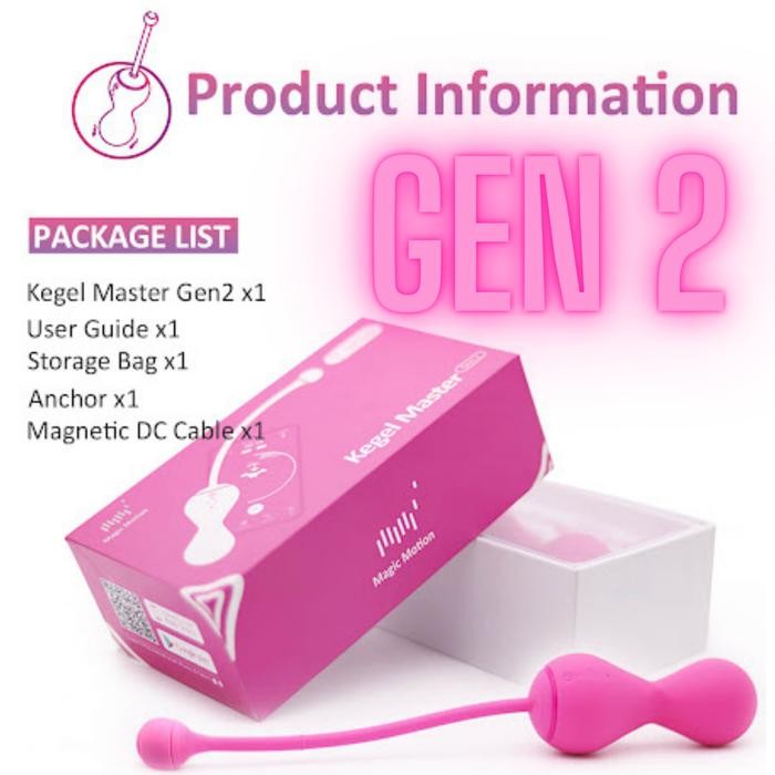 Magic Motion Kegel Master Wireless Vibrat / Bola Kegel Master App Control Kegel Ball