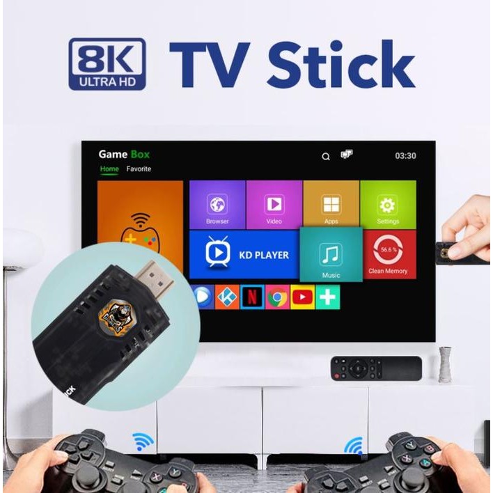 Game Stick X8 4K Game Console Dual Os Android Hdmi Tv Retro Game Psp