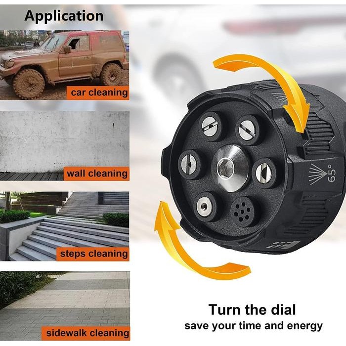 PAKET GUN JET CLEANER QUICK RELEASE SAMBUNGAN KONEKTOR NOZZLE STEAM