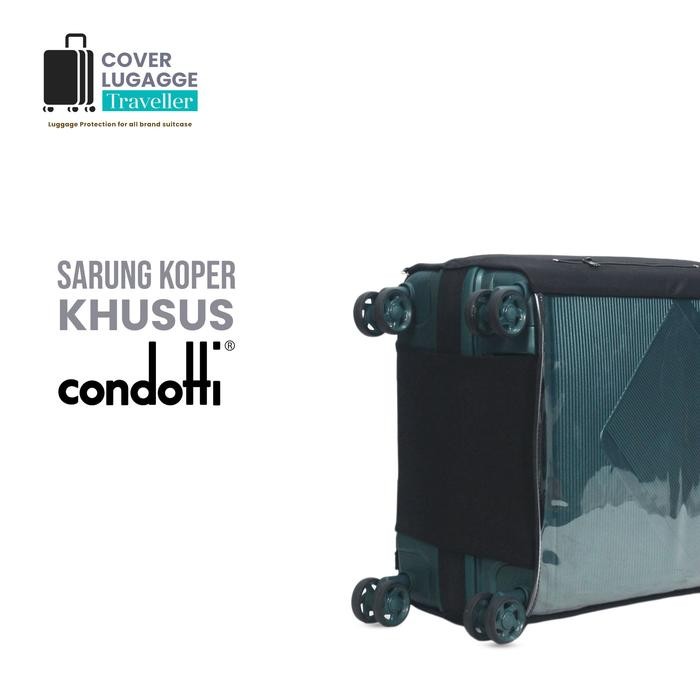 Sarung cover pelindung luggage koper merk condotti semua ukuran