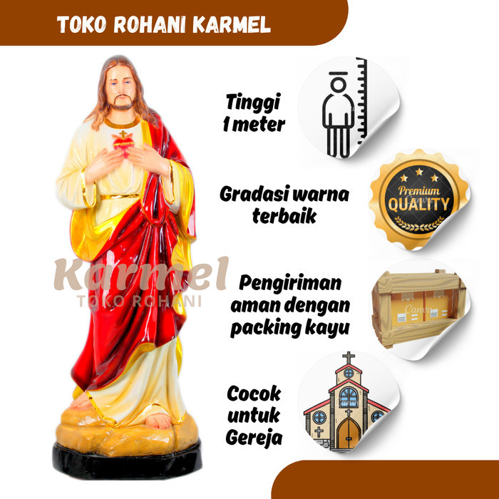 Patung Yesus 1 Meter / Patung Yesus Ukuran Besar / Patung Yesus Jumbo