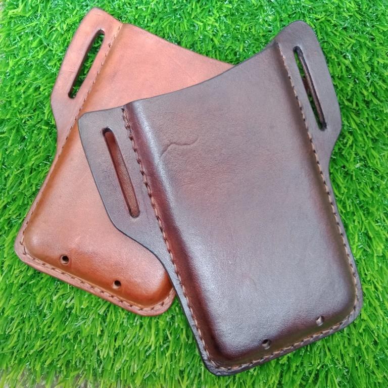 RB2233 Case Sarung Dompet Tas Tempat HP Pinggang Sabuk Kulit Universal Untuk Iphone Samsung Oppo