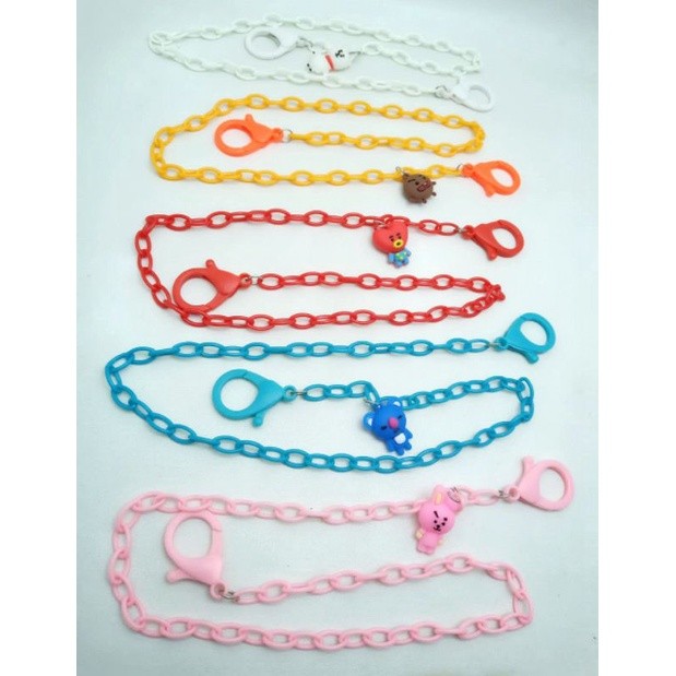 ID KALUNG MASKER BT21 RANTAI STRAP MASKER TALI MASKER BT21 MASK HANGING CHAIN