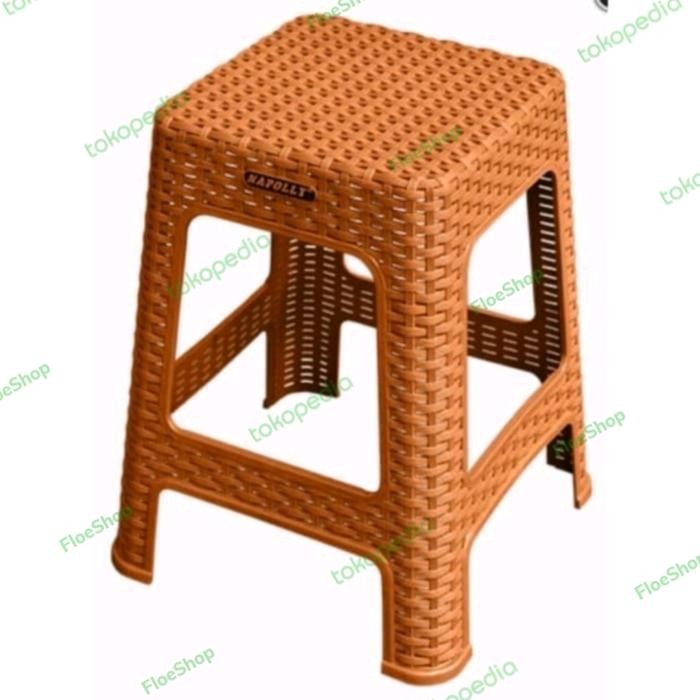 Bangku Baso/Kursi Baso Napolly Napoli Model Anyaman Rotan Kursi Teras